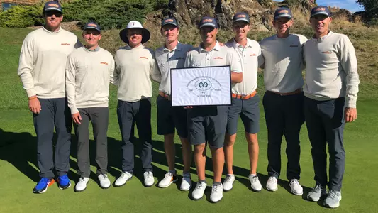 Men's Golf team at 2018 Alister MacKenzie Invitational