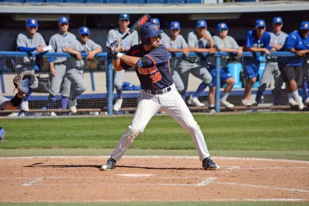 Matthew Kanfer went 2-for-4 with a triple on Tuesday night at Fullerton. (Stephen Wandzura Photo)