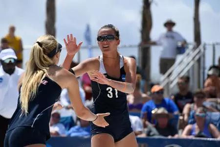 Deahna Kraft (31), Corinne Quiggle (1) vs. LSU (NCAA photos)