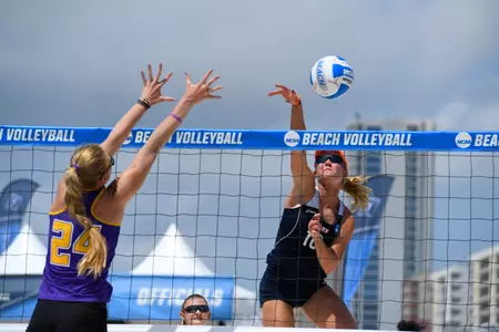 Madalyn Roh (10) vs. LSU (NCAA photos