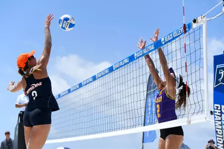 Skylar Caputo (2) vs. LSU (NCAA photos