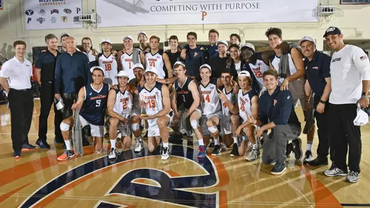 team celebration vs. USC