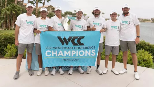 Men's Golf 2021 WCC champions