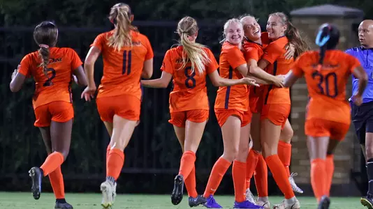 Goal Celebration TCU vs Pepperdine soccer at the Garvey-Rosenthal Soccer Complex in Fort Worth, Texas on September 16, 2021 (Photo by/Gregg Ellman)