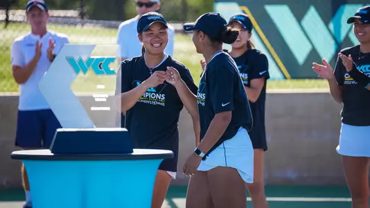 Janice Tjen and Savannah Broadus at WCC