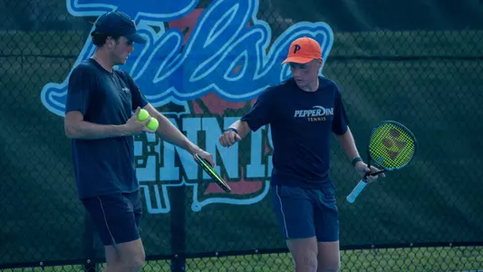 Edward Winter and Linus Carlsson Halldin at the ITA All-American Championships