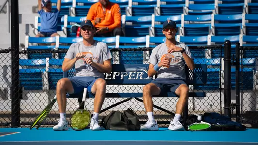 Linus Carlsson Halldin and George Davis at ITA Southwest Regionals