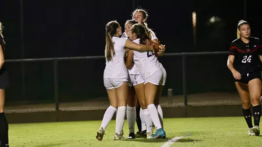 Women's Soccer team celebration