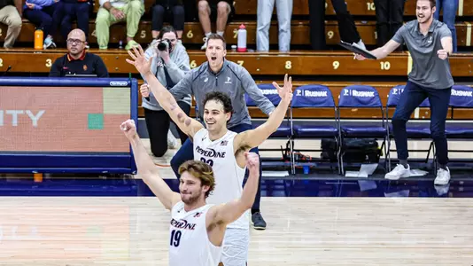 Alex Mrkalj and head coach Jonathan Winder