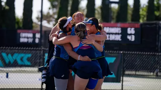 WTEN postgame WCC celebration