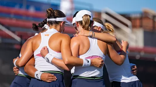 WTEN team huddle vs. Georgia