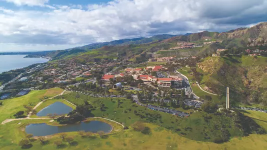 Campus aerial shot