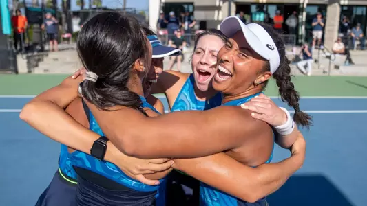 April 27, 2024; San Diego, CA, USA; Pepperdine Waves during the WCC Women’s Tennis Tournament at Aztec Tennis Center.