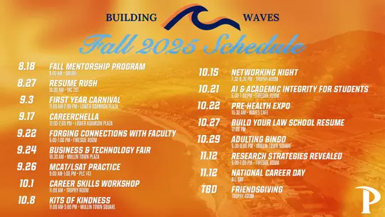 Building Waves Fall 2025 Schedule