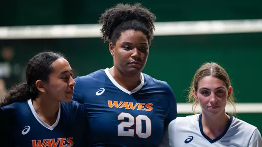 Vanessa Polk, Nalani Muniz and Emma McMahon vs. UC Davis