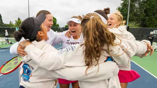 Women's Tennis Celebration