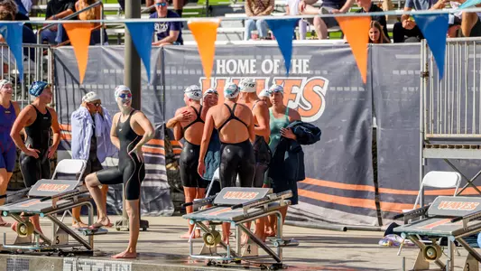 swim group celebration
