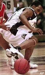 Brandin Knight pursues a loose ball in the first half against St. Francis.