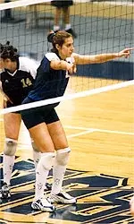 Jenna Birkel recorded her<br>1000th career kill while<br>defeating West Virginia.<br>