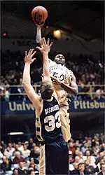 Isaac Hawkins had 19<BR>points for Pittsburgh<BR>in its season<BR>opening win.