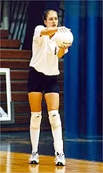 Peggy Meinhart recorded<br>11 kills with just one error<br>in Friday's sweep of Niagra.