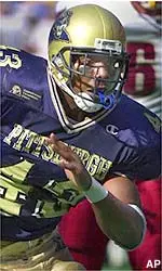Kevan Barlow exploded for 209 yards and two touchdowns in the win Saturday over Boston College.