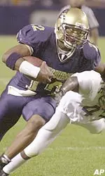 Rod Rutherford's 1-yard run 2:54 into the game gave the Panthers an early 7-0 lead in Saturday's loss to Boston College.