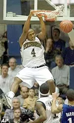 Jaron Brown finished the night with 13 points.