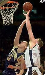 Donatas Zavackas hit eight free throws in the final 1:03 against Ohio State, Wednesday.