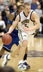 Donatas Zavackas led the Panthers with 22 points against the Irish.