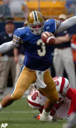 Pittsburgh quarterback Tyler Palko threw for three touchdowns at Heinz Field in Pittsburgh's 41-0 victory, Saturday, Sept. 24, 2005.(AP Photo/John Heller)