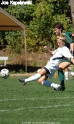 Kylie Veverka and the Pitt defense limited the Friars offense.