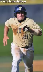 Nick Mullins ripped a two-RBI triple, tying the game in the eighth inning.