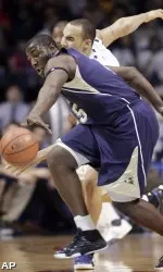 DeJuan Blair led the Panthers' upset over the Huskies with 22 points and 23 rebounds; his second 20-20 of his career and 10th overall in Pittsburgh history.