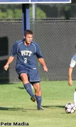 Senior Michael McDade scored the game winner in the 72nd minute against the Colonials