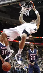6-foot-11 Gary McGhee was too much for undersized Duquesne to handle, notching a double-double.