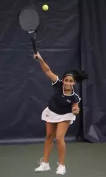 Karma Parbhu was one of two Pitt players to win in singles play against Duquesne
