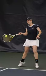 Adela Aprodu returned to the lineup at No. 2 singles and earned a 6-1, 6-2 win