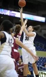 Freshman TiAnna Porter earned her first season on Saturday. She had seven points.