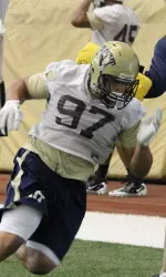 Aaron Donald and the Panthers opened spring drills.