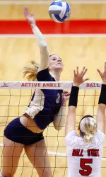 Kate Yeazel had a team-high nine kills