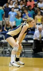 Acton had 12 digs against Wyoming