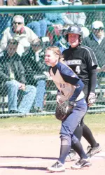 Carissa Throckmorton had a solo home run in the fifth inning