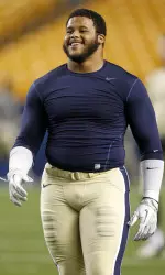 Aaron Donald: all smiles until he gets on the field.