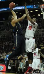 Derrick Randall goes up for a shot.