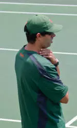 While Santos was at Miami, the Hurricanes won 78 percent of their matches