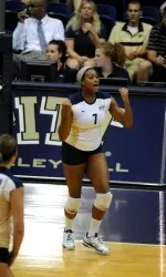 Mechael Guess led the Panthers with 14 kills.