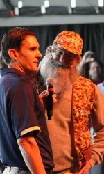 Pitt coach Jamie Dixon dressed up as the Duck Dynasty character
