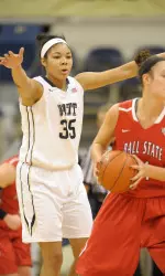 Stasha Carey ranks seventh in the ACC with 9.5 rebounds per game.