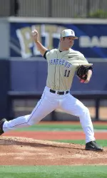 Matt Wotherspoon pitched seven scoreless innings in game one vs. UAPB
